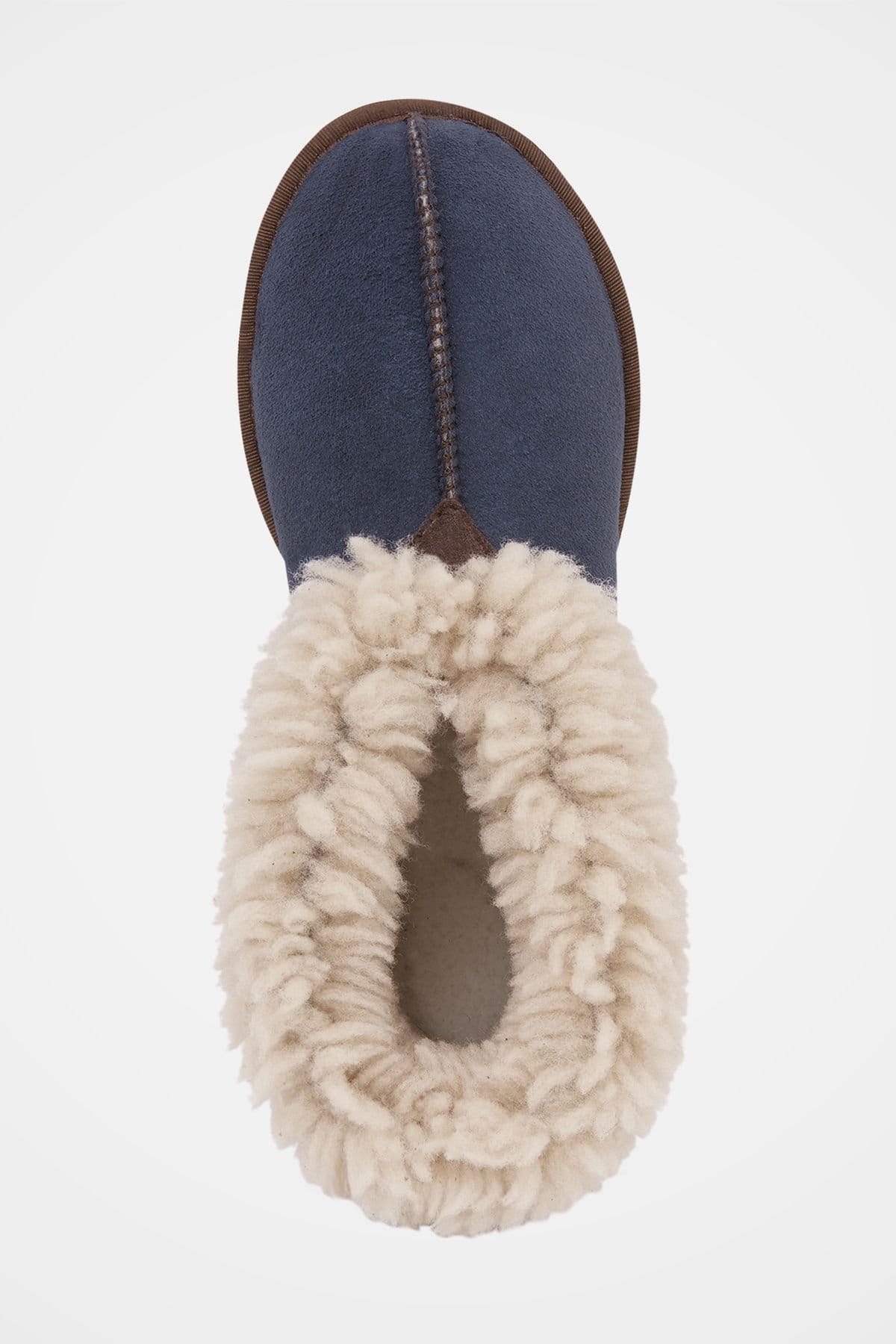 Celtic & Co Celtic & Co Women's Soft Sole Bootee Slipper in Mid Navy - 4