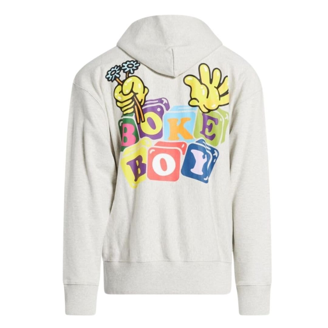 Kenzo Kenzo Men's Coloured Block Logo Grey Hoodie - 4