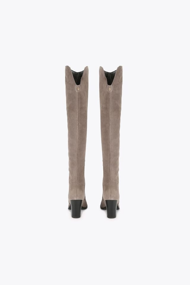 Carvela Carvela Women's 'Martano Otk' Suede Boots in Taupe - 3