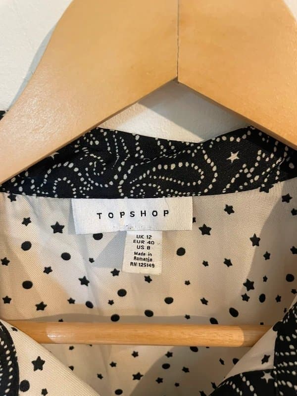 Topshop Paisley print cowboy shirt