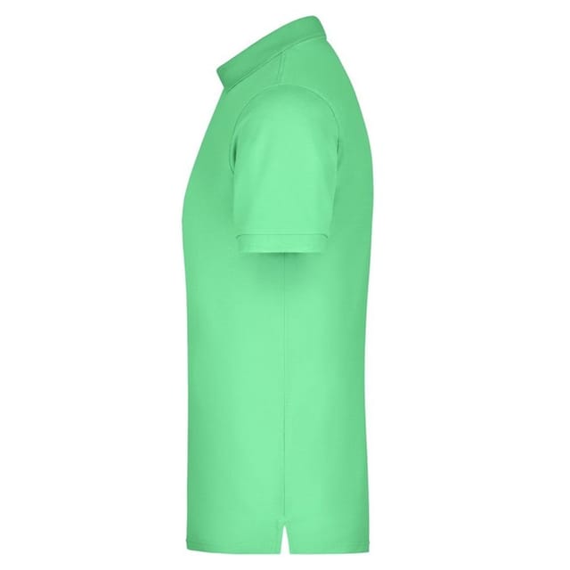 James and Nicholson James and Nicholson Men's Piqué Elasticated Polo Shirt in Green - 3