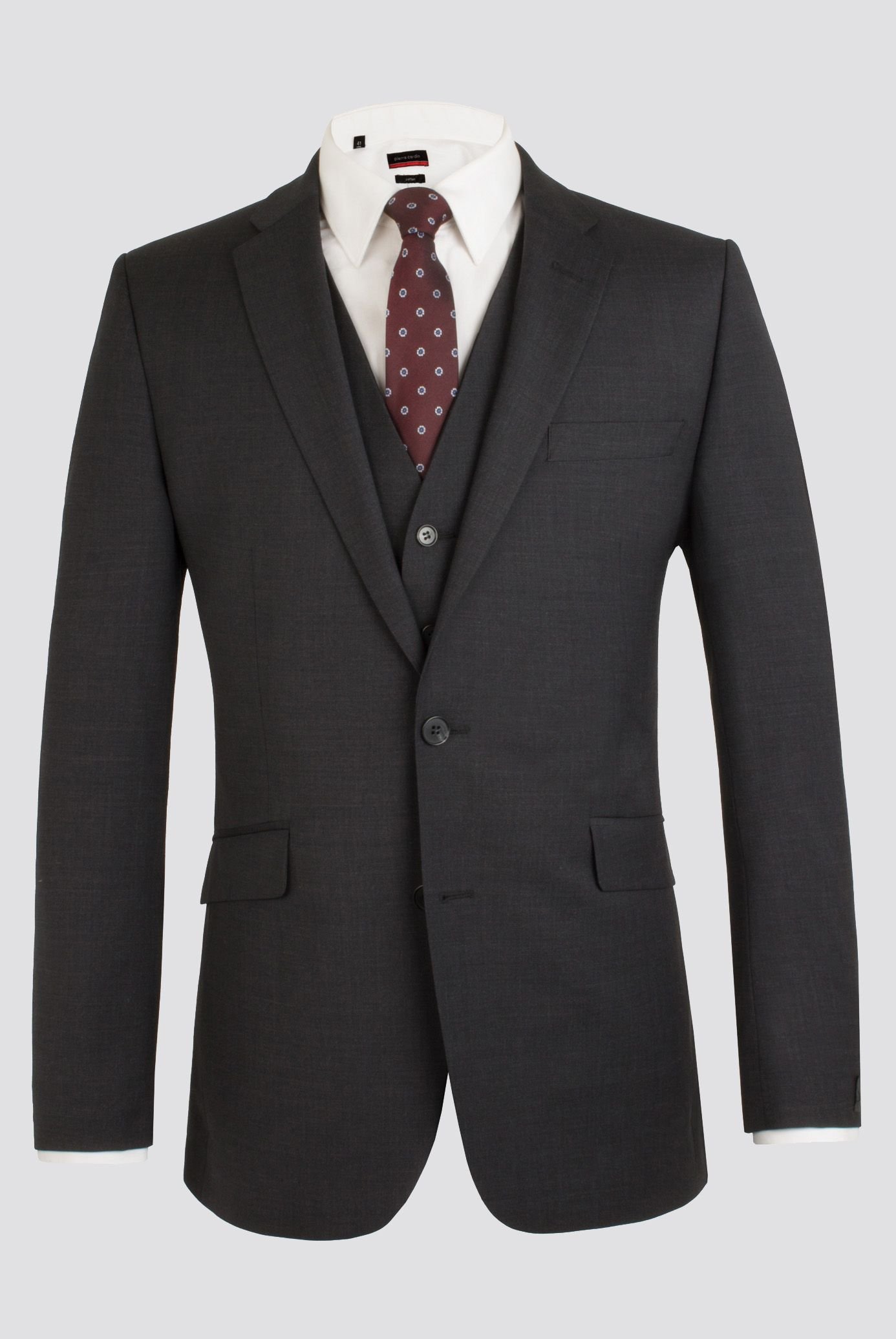 Scott Scott Men's Contemporary Fit Suit Jacket in Grey - 2