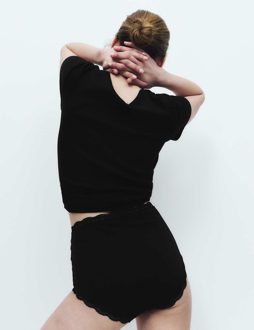 Marks & Spencer M&S 3pk Cotton Rich Full Briefs Black - 3