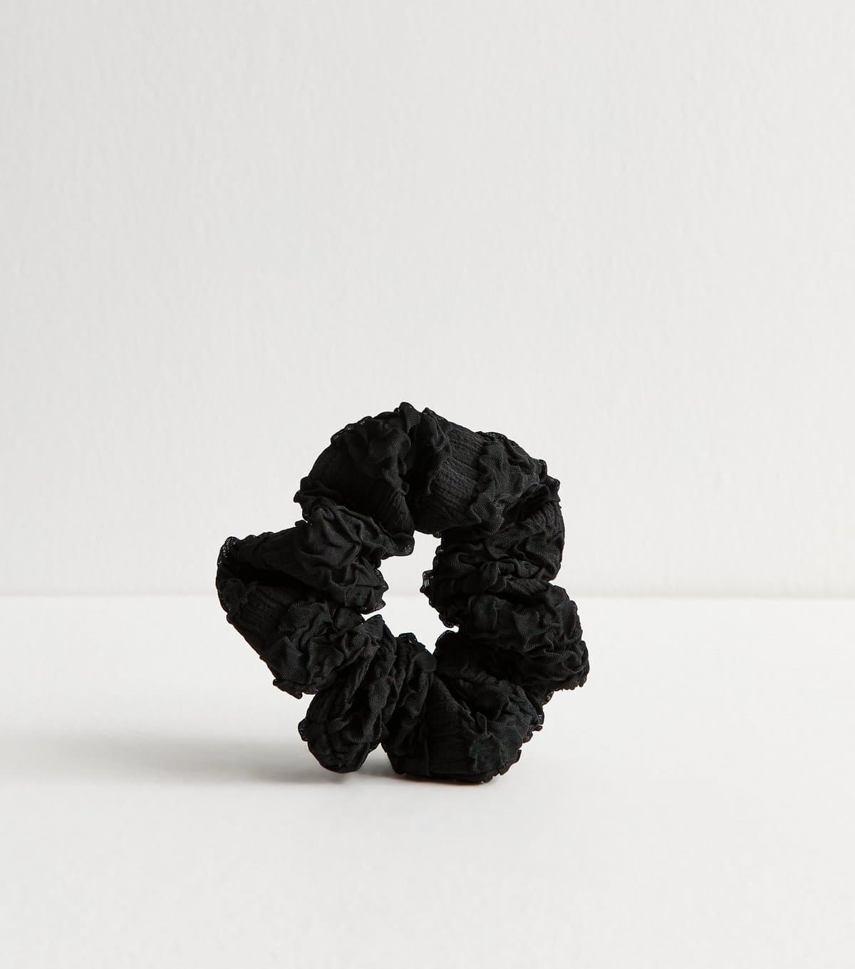 New Look Black Textured Scrunchie New Look