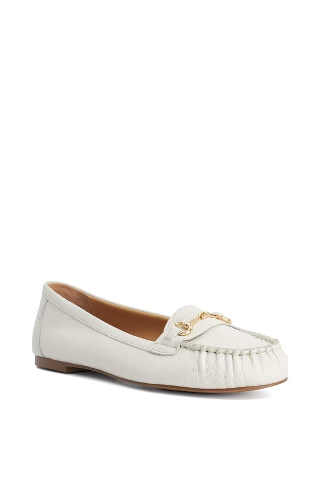 Dune London Dune London Women's 'Guno' Leather Loafers in White - 2
