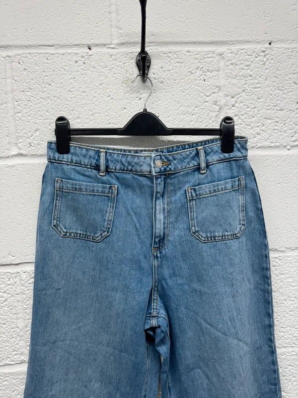 New Look Ladies New Look Wide Leg Cropped Jeans Adalae UK 14