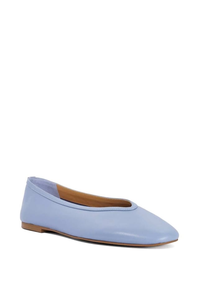 Dune London Dune London Women's 'Hetta' Leather Ballet Pumps in Blue - 2