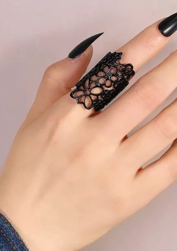 Fashion Jewelry Y2K Fashion Unisex Exaggerated Flower Ring