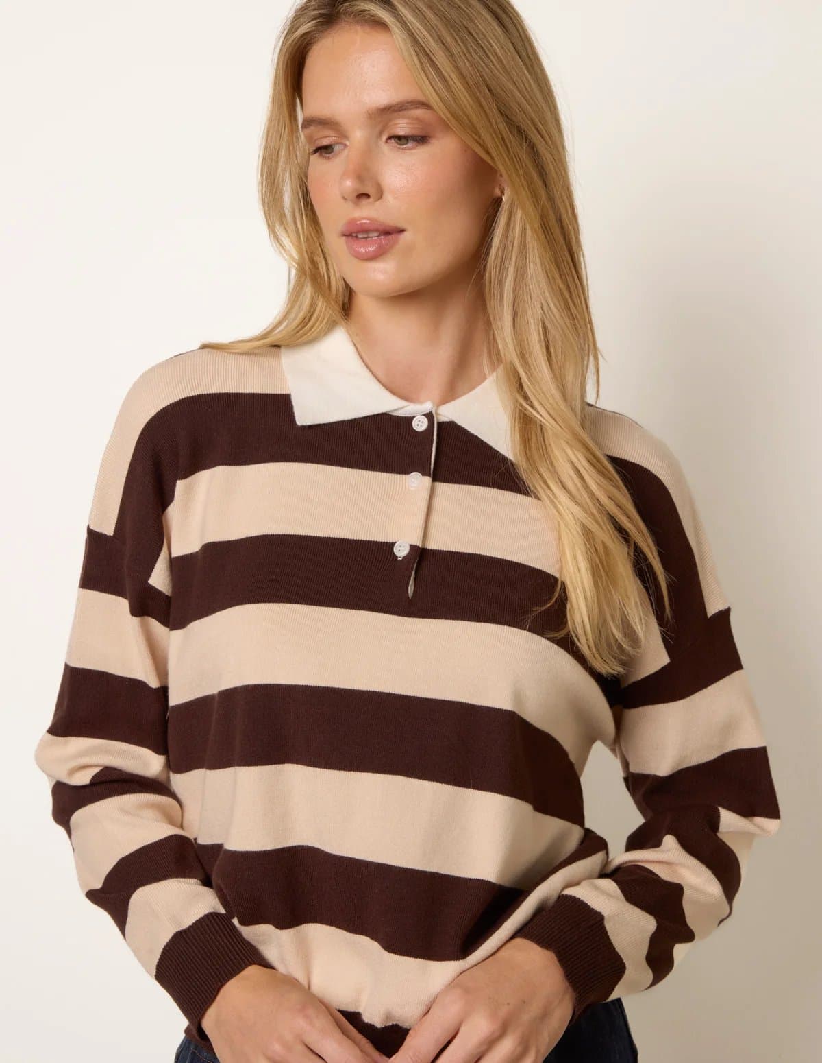 Blue Vanilla Striped Long Sleeve Jumper