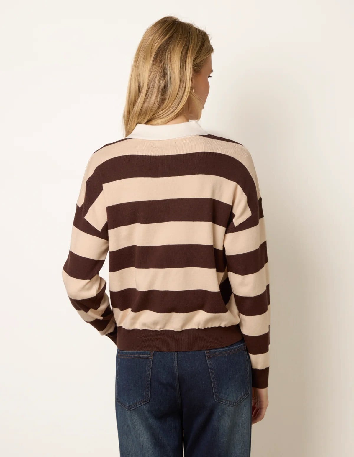 Blue Vanilla Striped Long Sleeve Jumper - 4