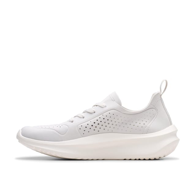Clarks Clarks Women's Solevana Tie Off-White Trainers in White - 2