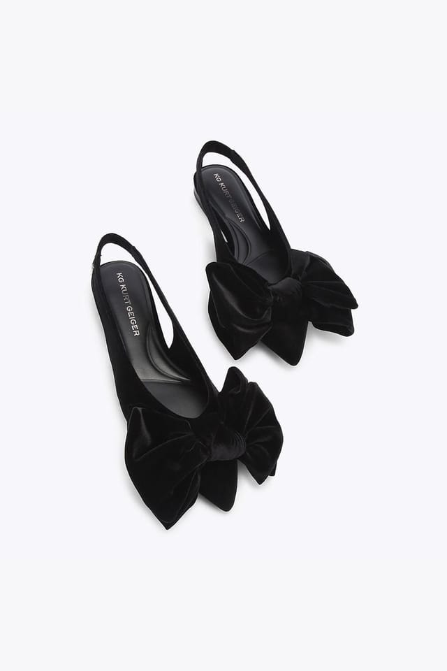 KG Kurt Geiger KG Kurt Geiger Women's 'Sophia Flat' Velvet Flats in Black - 2