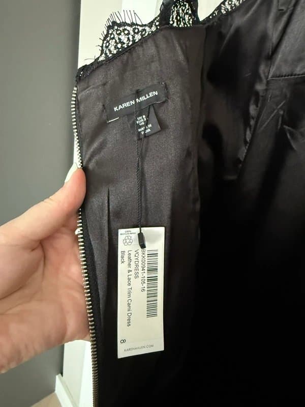 Karen Millen Karen Millen leather midi dress size 8 brand new with tags