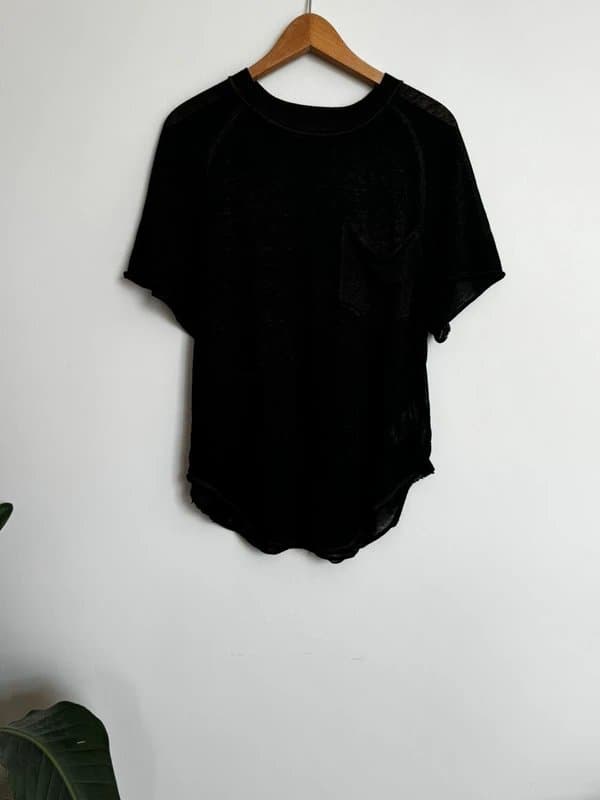 Free People Free People sheer relaxed t shirt XS