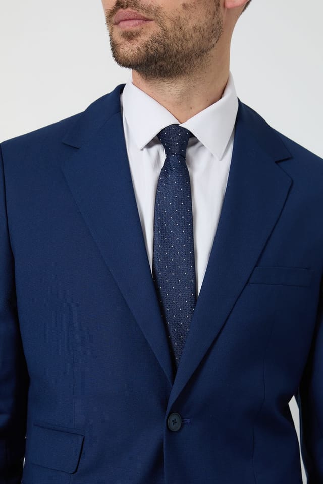 Burton Burton Men's Navy Polka Dot Tie - 2