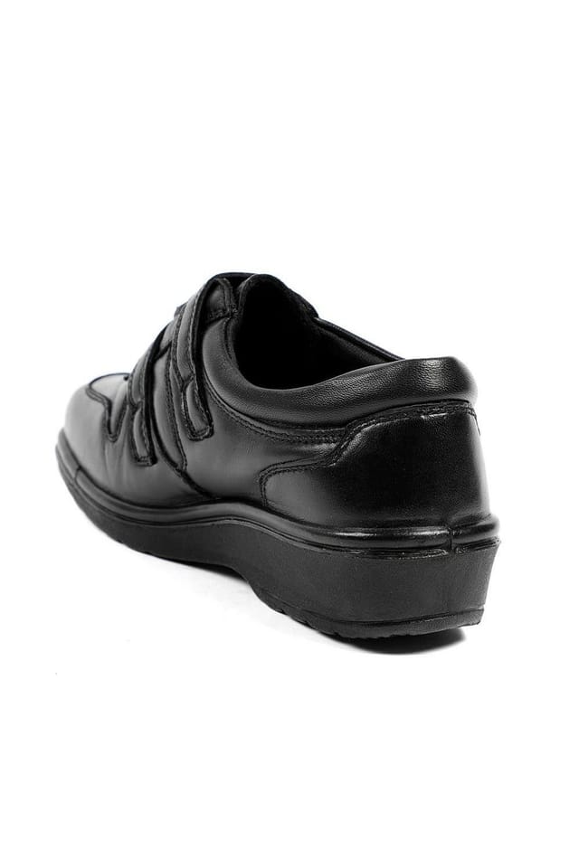 Pavers Pavers Women's Wide Fit Leather Adjustable Fit Shoes in Black - 3