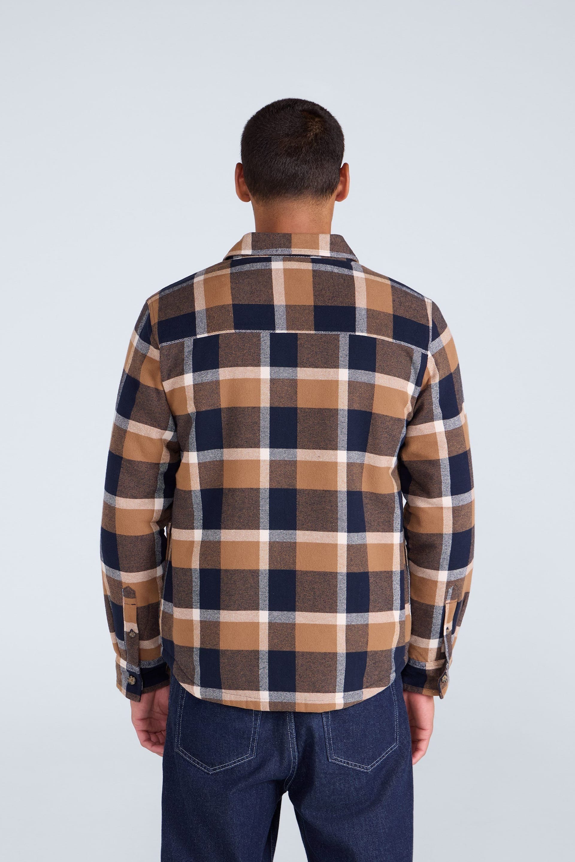Animal Animal Men's 'Tide' Lightweight Fleece Lined Shirt Stylish Warm Button Down Top in Mustard - 4