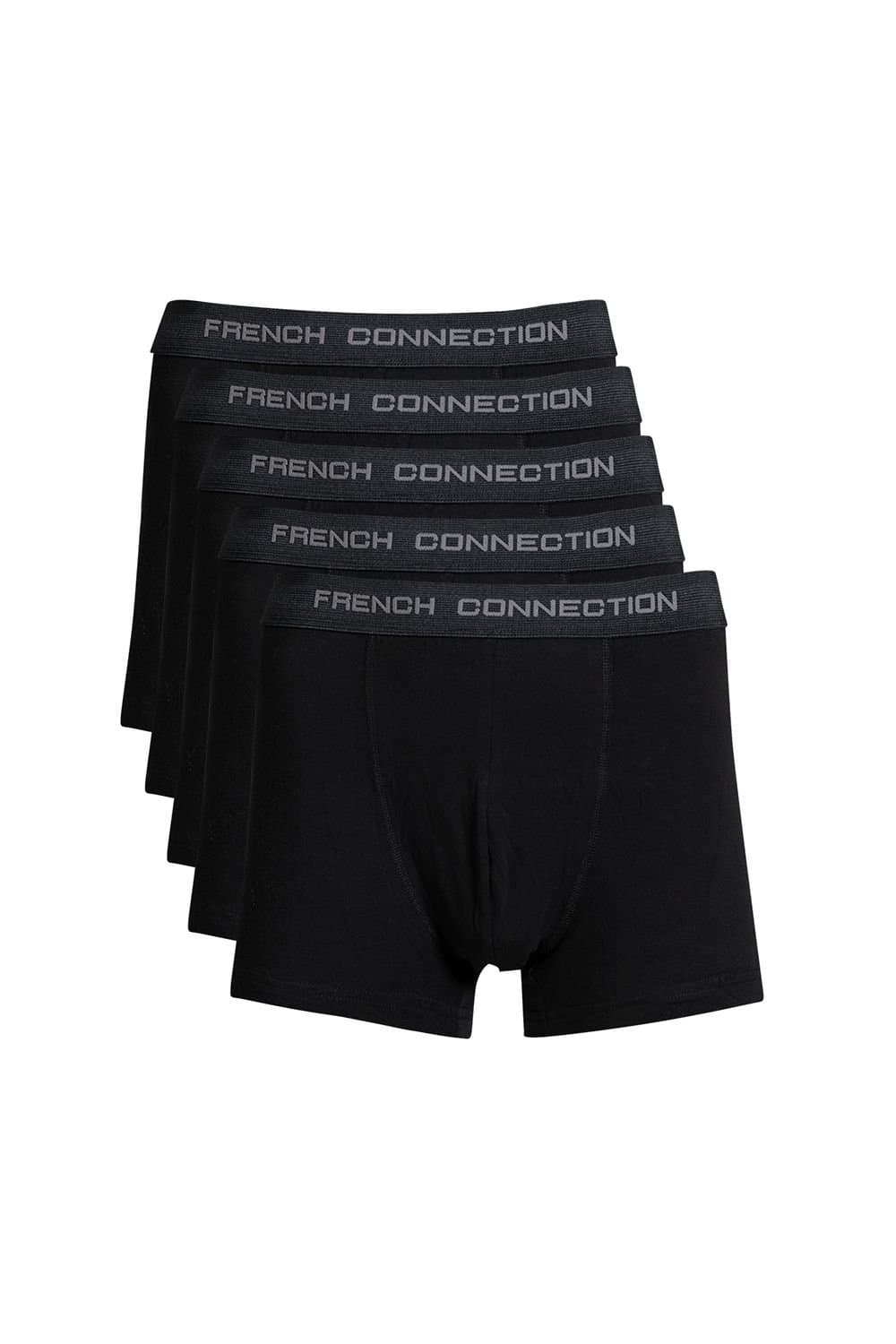 French Connection French Connection Men's 5 Pack Cotton Boxers in Black