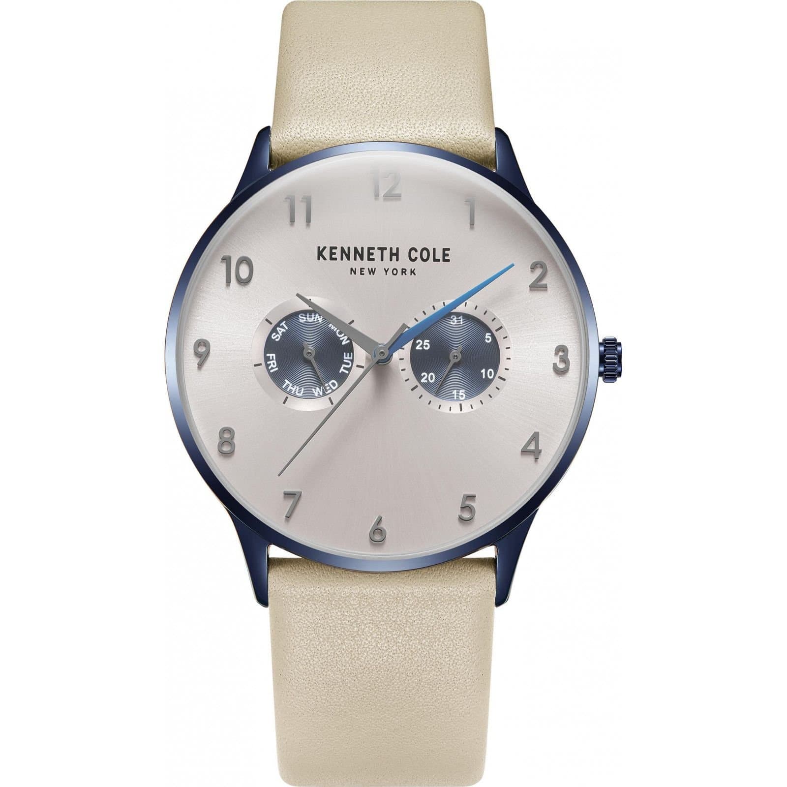 Kenneth Cole Kenneth Cole Beige Leather Watch for Men