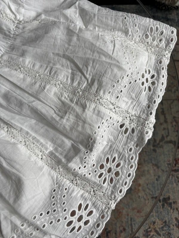 ASOS Design White Broderie Anglaise Cami Top UK 12 100% Cotton