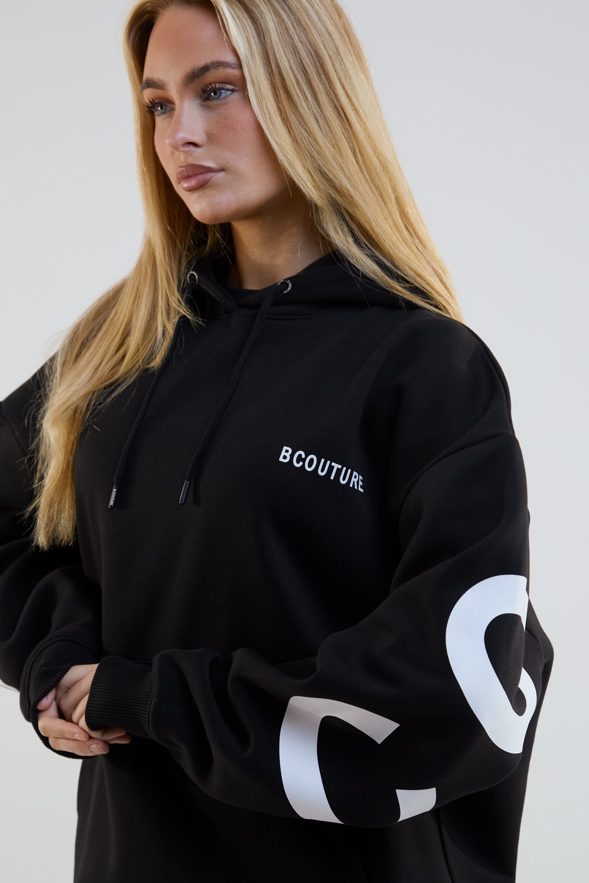 BCouture BCouture Women's Cycling Shorts, Hoodie & T-Shirt Set in Black - 4