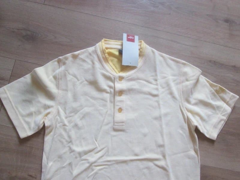 Cotton Traders Cotton Traders size XS yellow Grandad polo t-shirt top Brand new with tags