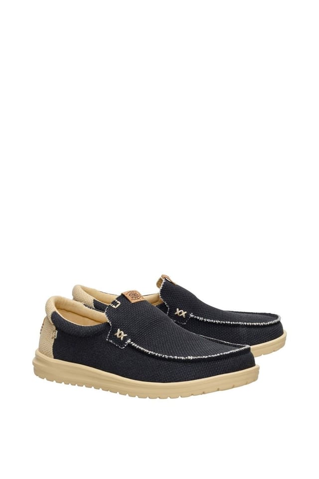 HEY DUDE Hey Dude Men's Mikka Braided Slip on Shoe in Navy - 3