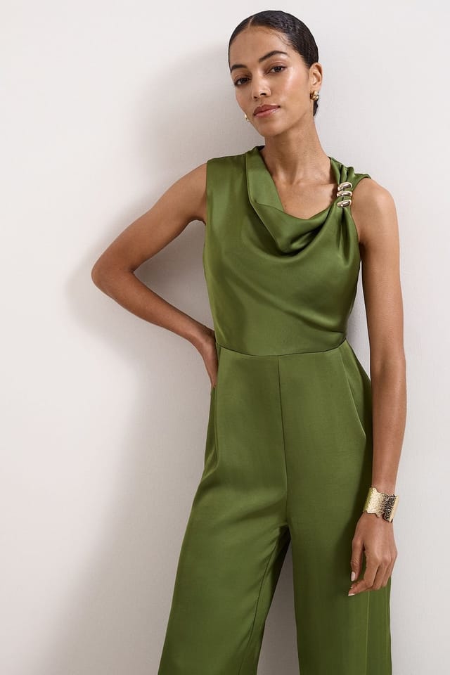 Phase Eight Phase Eight Women's Avril Olive Jumpsuit - 3