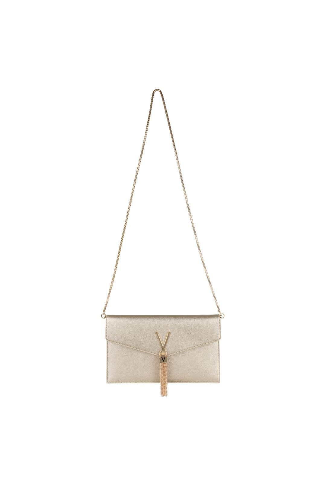 Valentino Valentino Gold Metallic Clutch Bag