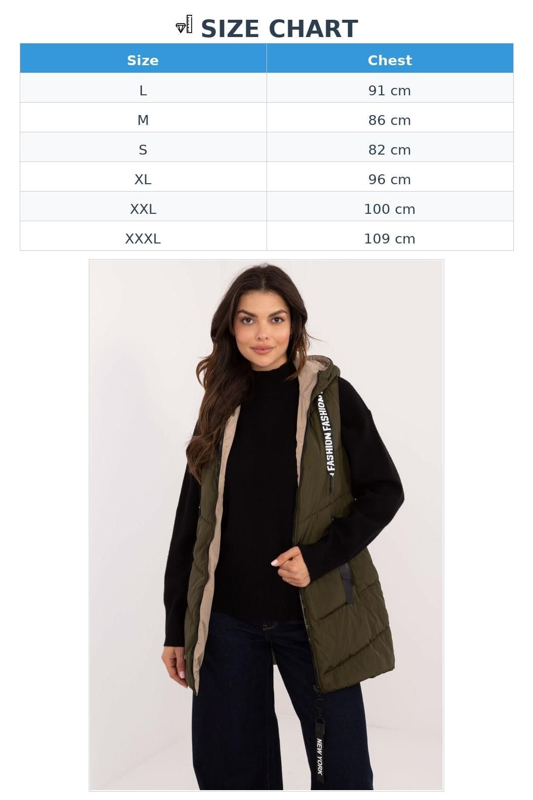 Love Lace Love Lace Women's Quilted Double Sided Hooded Work Vest in Green - 4