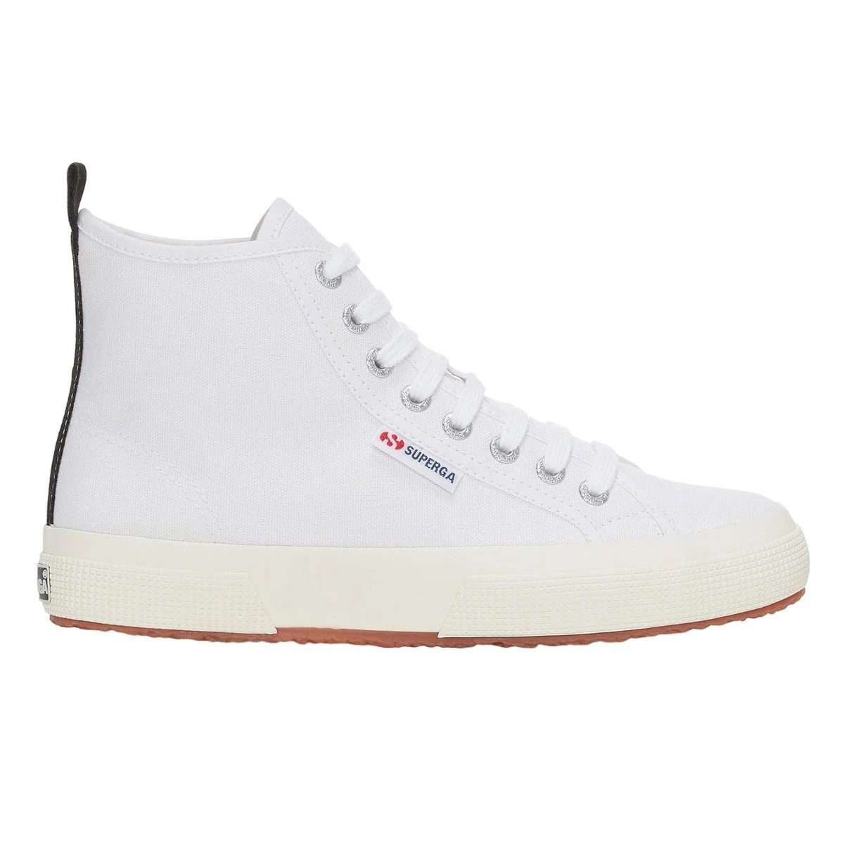 Superga Superga Women's 2750 Cotton Mid Cut High Tops in White - 1