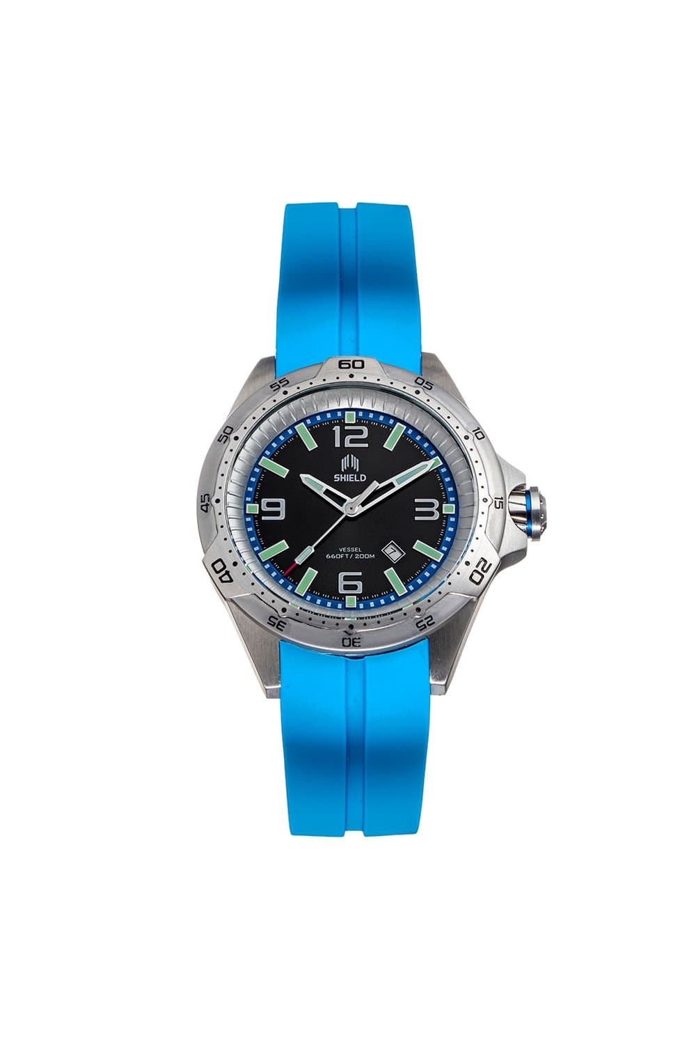 Shield Shield Men's Vessel Strap Watch with Date in Light Blue