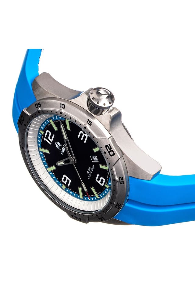 Shield Shield Men's Vessel Strap Watch with Date in Light Blue - 3