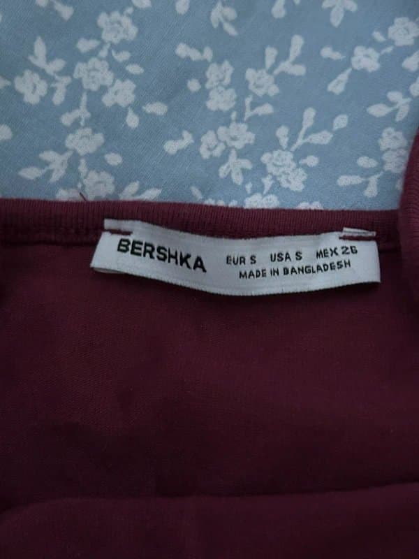 Bershka Bershka burgundy strappy tank top