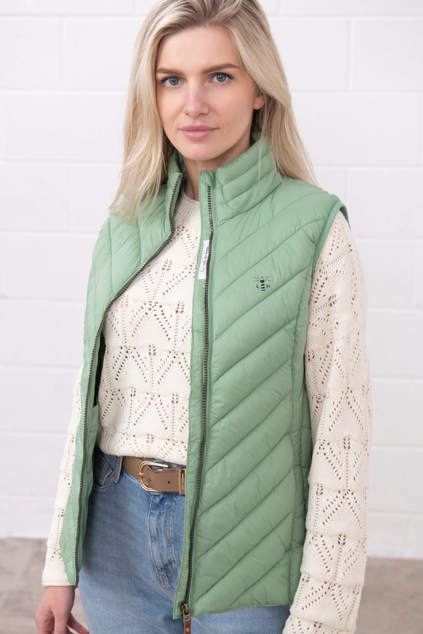 Lighthouse Clothing Lighthouse Clothing Women's Laurel Gilet in Light Green - 1