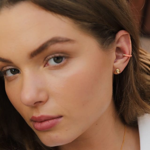 Gold Trip Gold Trip Women's Rainbow Wave Enamel Ear Cuff Set in Gold - 3