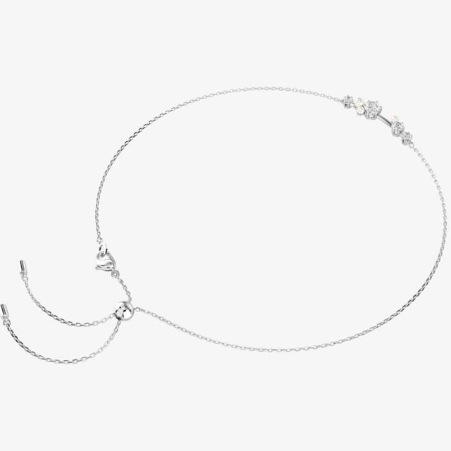 Swarovski Swarovski Women's Constella Crystal & Pearl Bar Chain 5705626 in Silver - 2