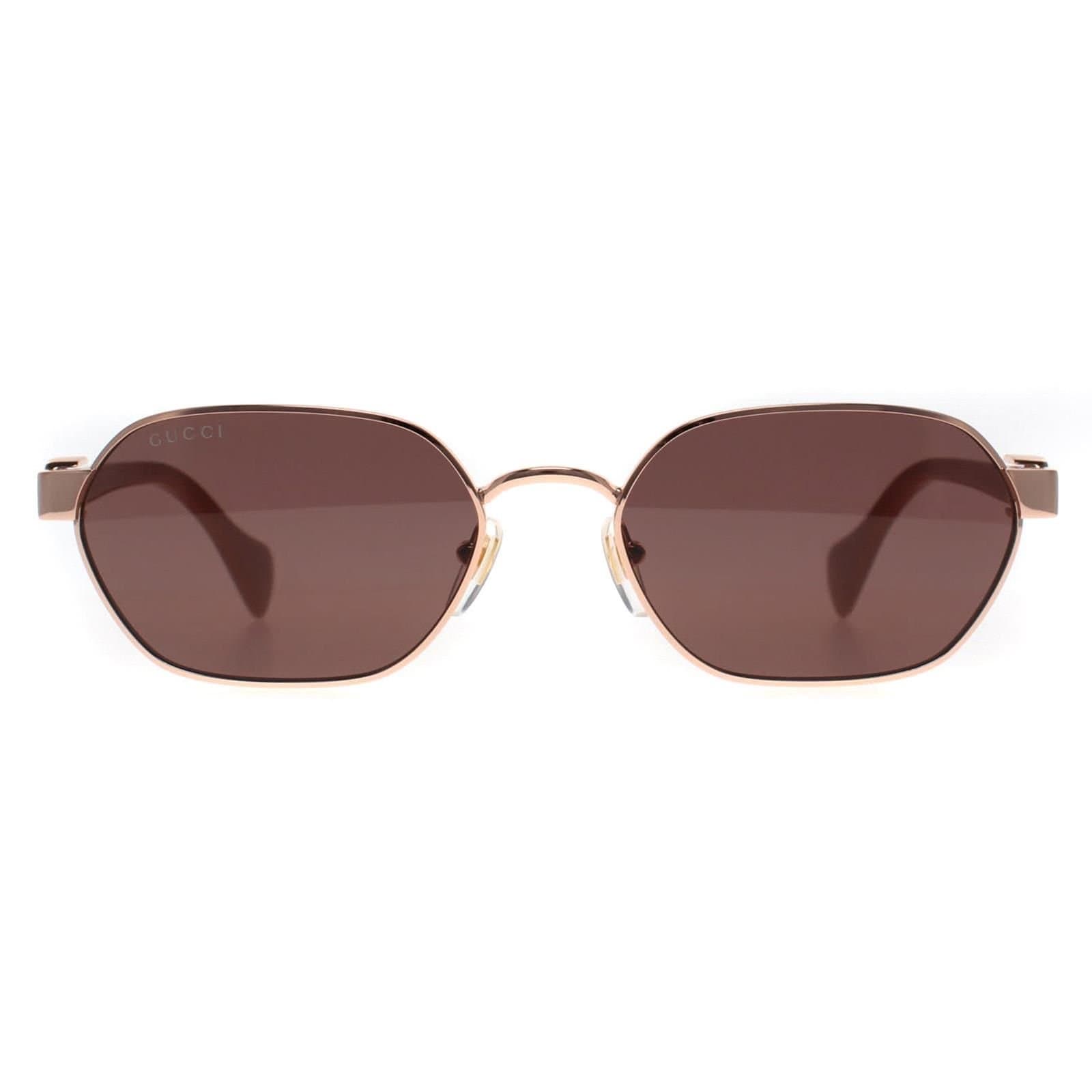 Gucci Gucci Women's Square Shiny Rose Gold & Pink Violet GG1593S
