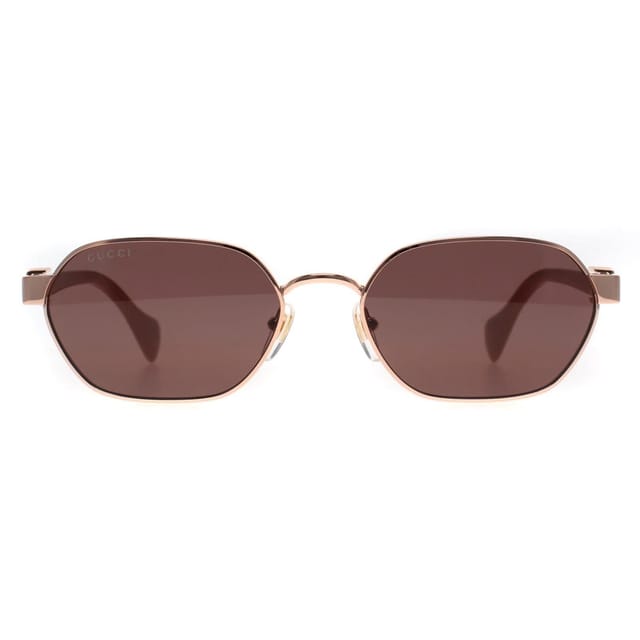 Gucci Gucci Women's Square Shiny Rose Gold & Pink Violet GG1593S - 2