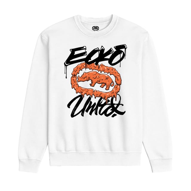 Ecko Untld. Ecko Untld. Men's Drips Sweatshirt in White - 2