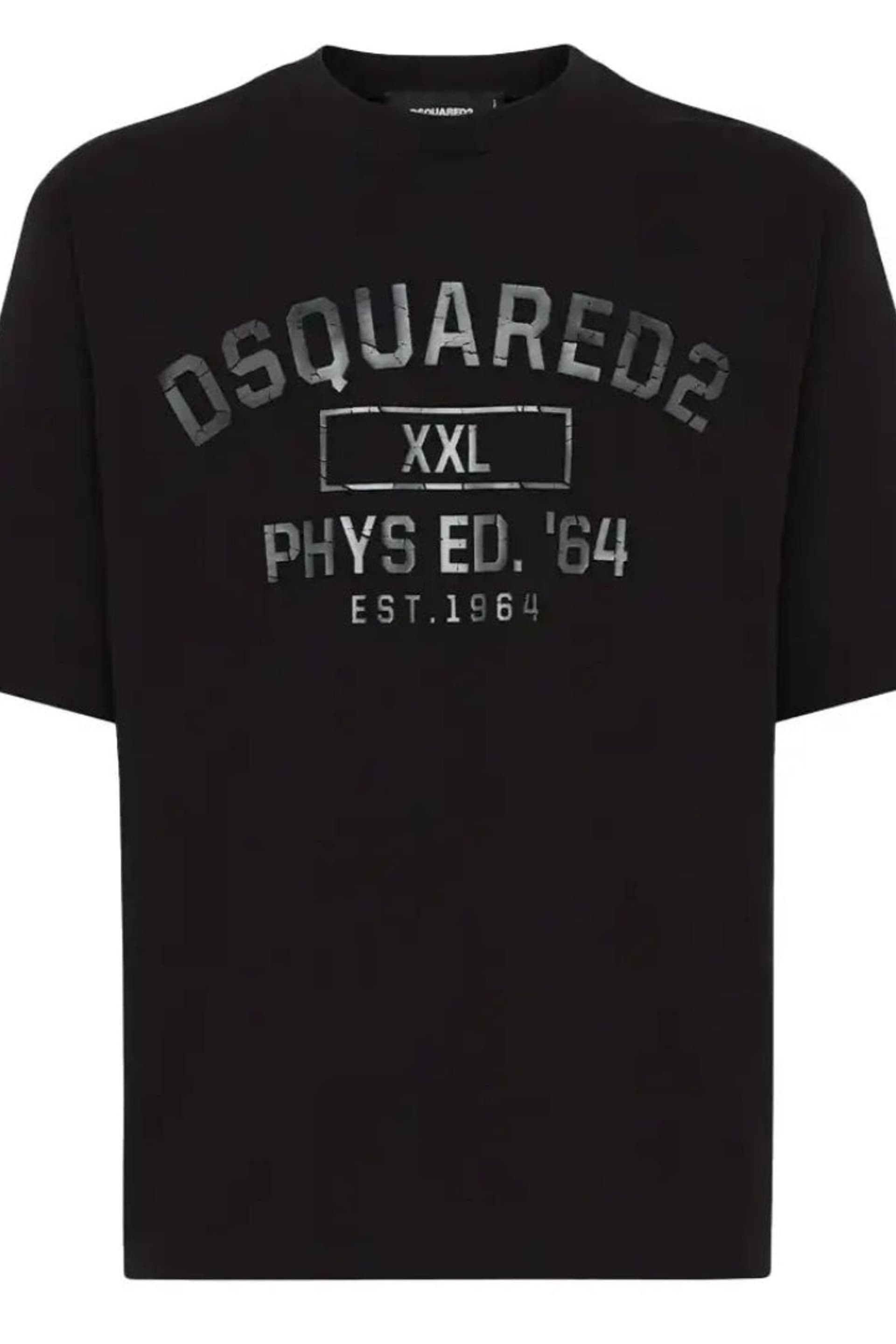 Dsquared2 Dsquared2 Men's Phys Ed Short Sleeve Round T-shirt in Black