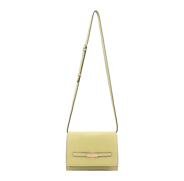 Paul Costelloe Paul Costelloe Women's Tosca Leather Clutch in Yellow - 2