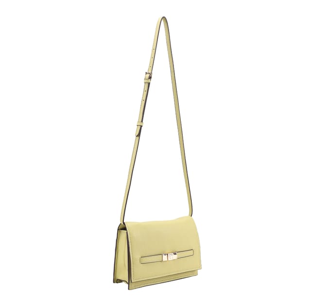 Paul Costelloe Paul Costelloe Women's Tosca Leather Clutch in Yellow - 3