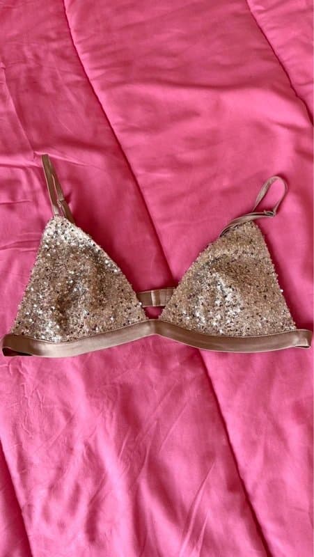 Never Fully Dressed Never Fully Dressed sequin bra top
