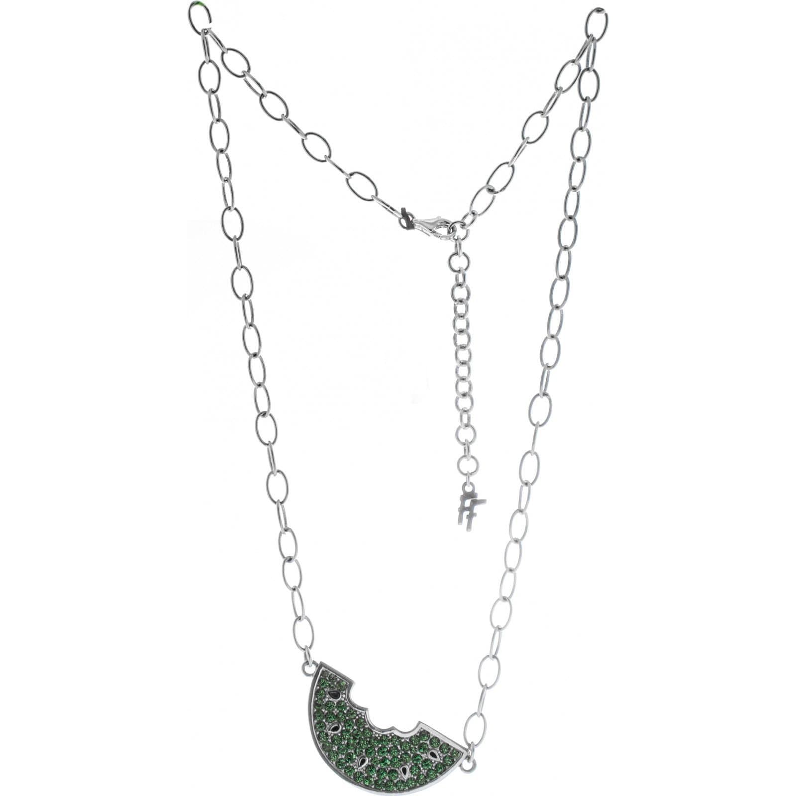 Folli Follie Folli Follie Green Crystal Necklace for Women