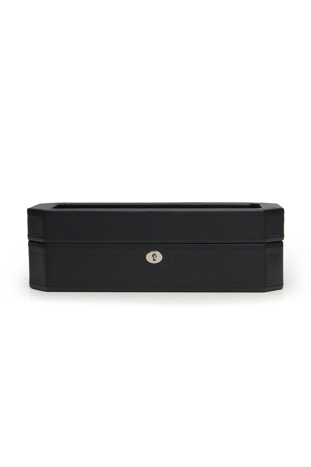 Wolf WOLF Men's Windsor 5 Piece Watch Box in Black - 1