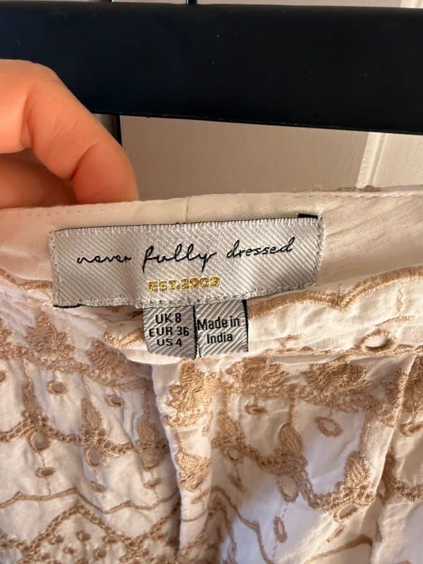 Never Fully Dressed Never fully dressed embroidered pants