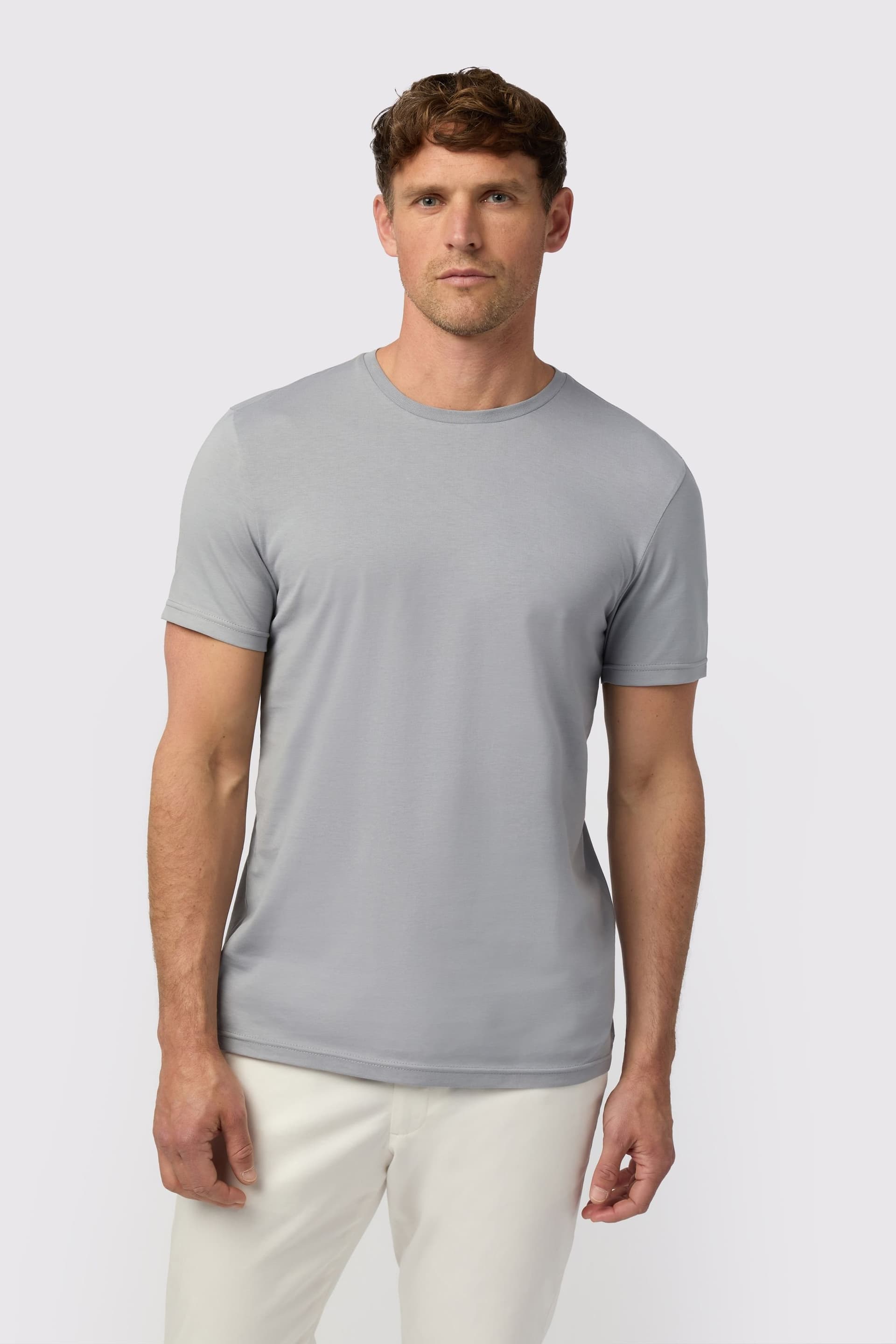 Melka Melka Men's Crew Neck T-Shirt in Grey