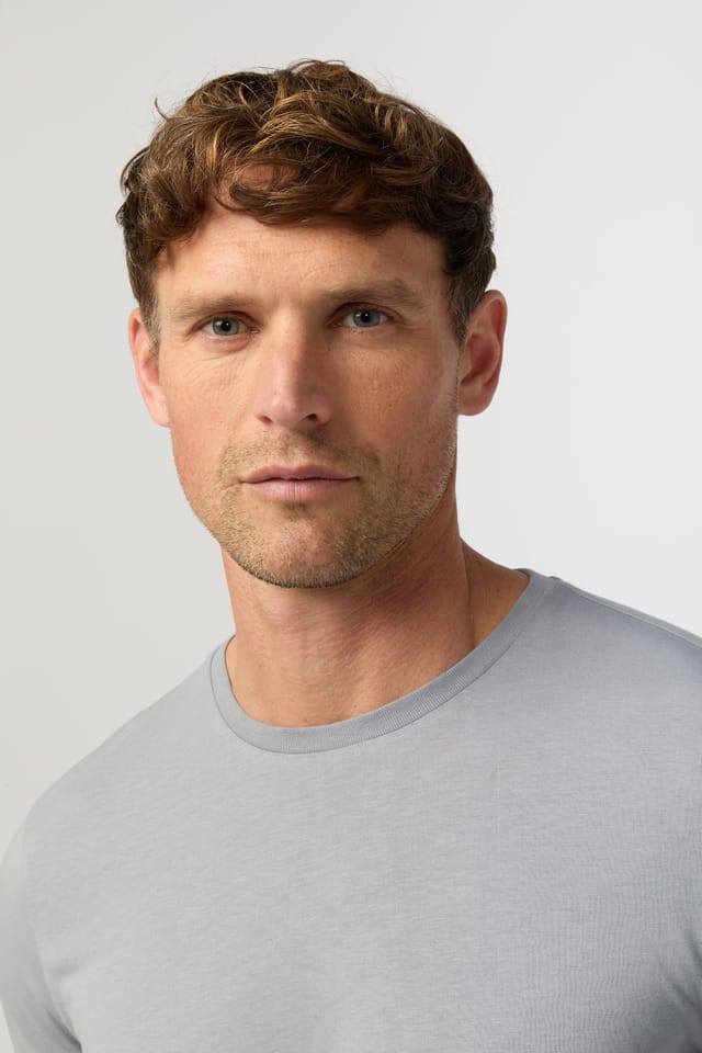 Melka Melka Men's Crew Neck T-Shirt in Grey - 2