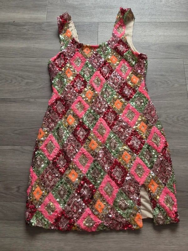 Shein SHEIN Multicolour Sequin Mini Dress  Size L (Runs Small)  New Without Tags